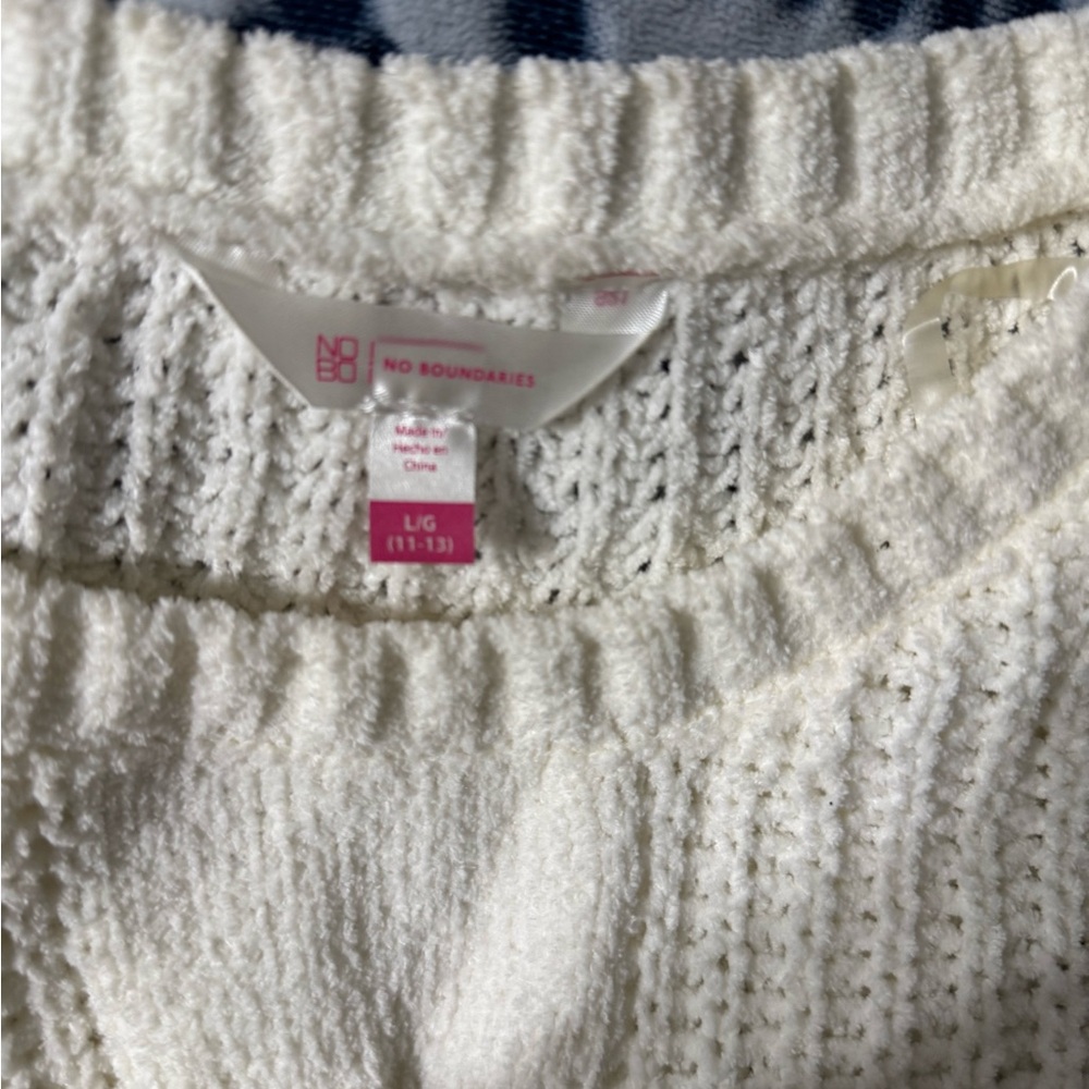 No Boundaries Cream Knit Jogger Sweatpants